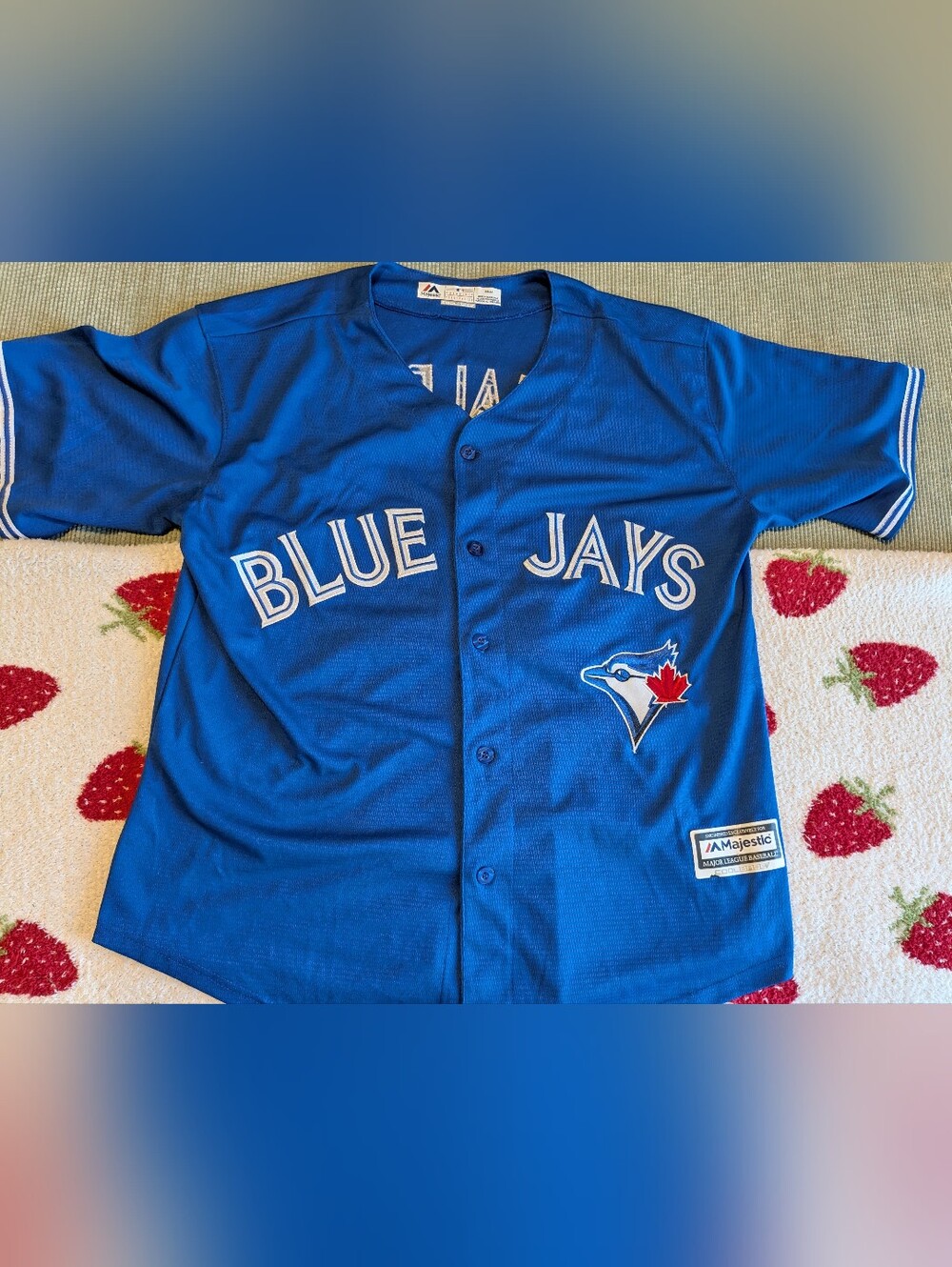 Toronto Blue Jays Josh Donaldson Majestic Royal Blue Button-Up Jersey Authentic